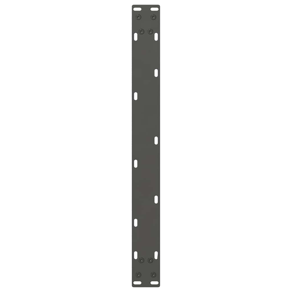 Pieds de table basse anthracite 2 pièces 60x(30-31) cm acier