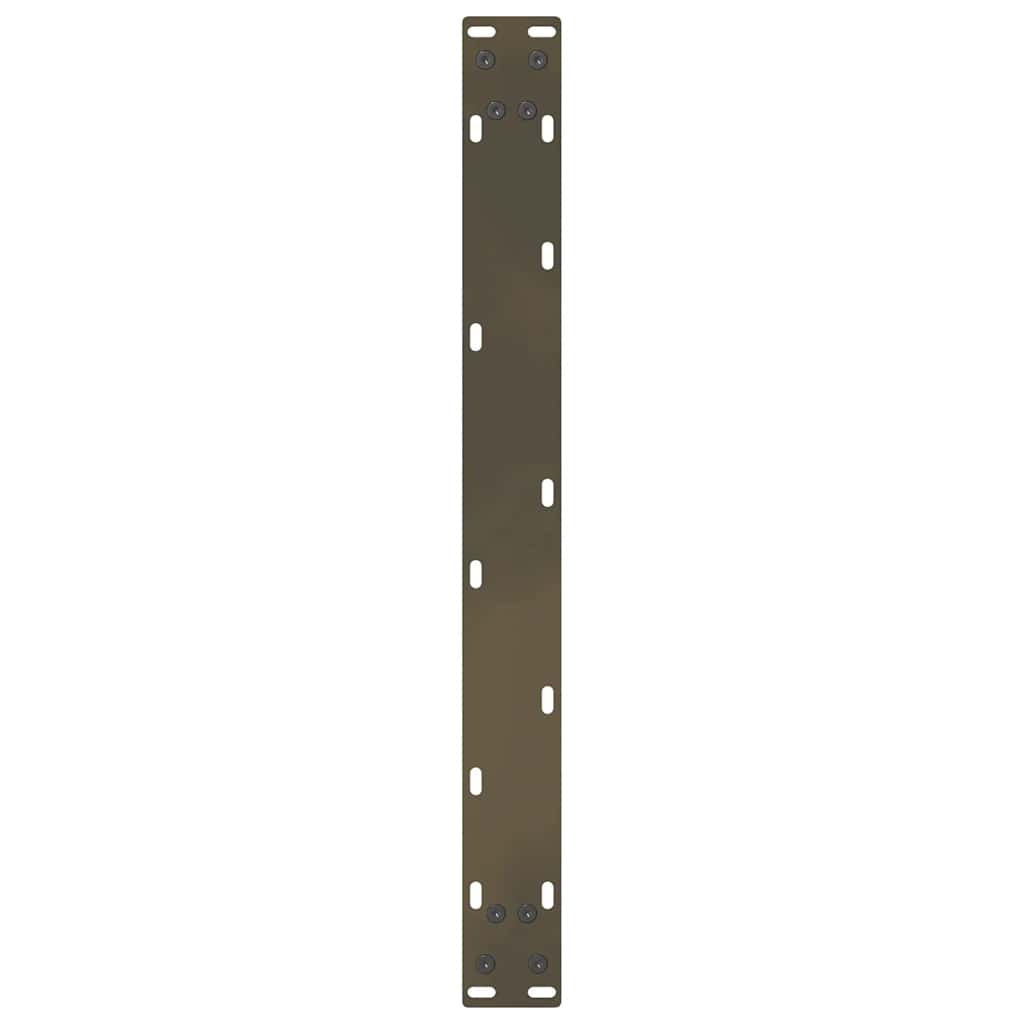 Pieds de table basse en acier naturel, 2 pièces, 70 x (30-31) cm