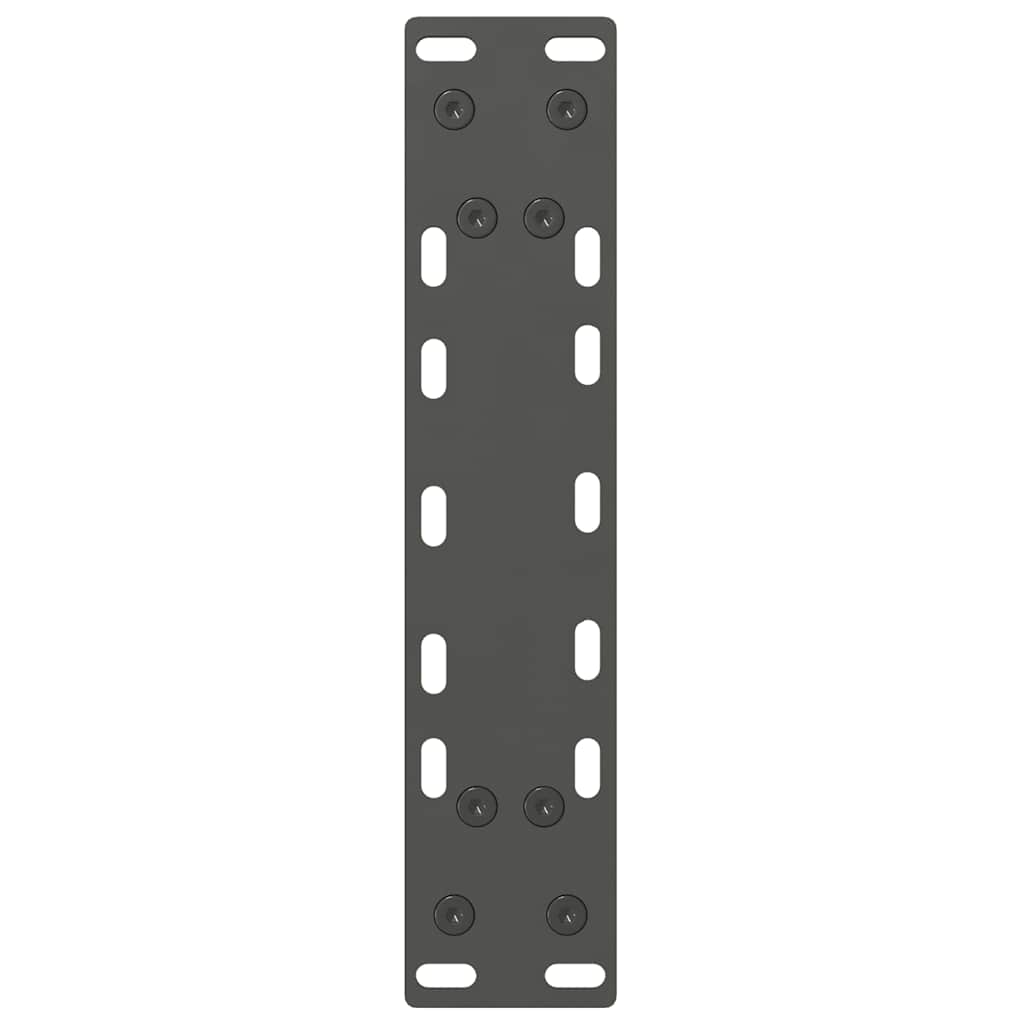 Pieds de table basse anthracite 2 pièces 28x(42-43) cm acier