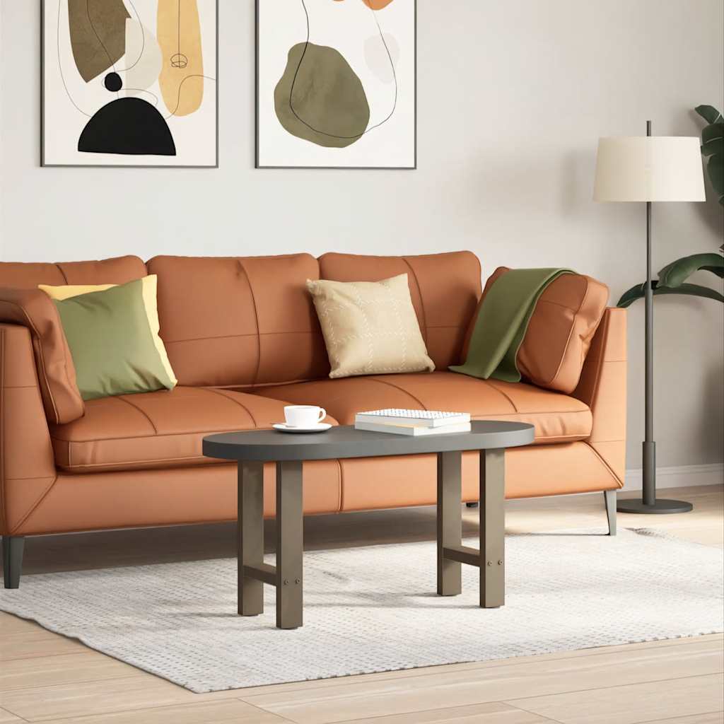 Pieds de table basse en acier naturel, 2 pièces, 28 x (42-43) cm