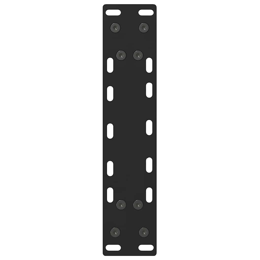 Pieds de table basse noirs, 2 pièces, 38 x (42-43) cm, acier