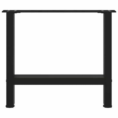 Couchtischbeine Schwarz 2 Stk. 50x(42-43) cm Stahl