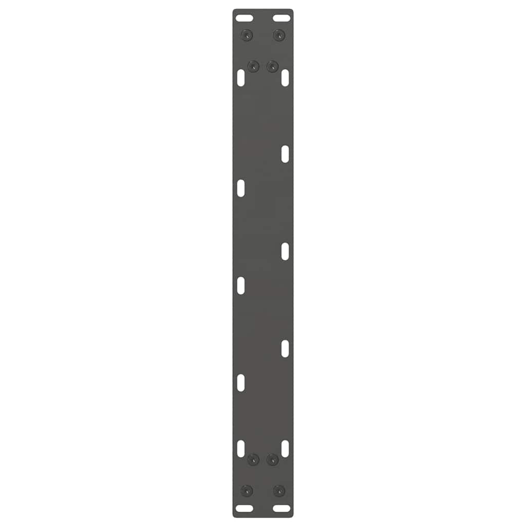 Pieds de table basse anthracite 2 pièces 50x(42-43) cm acier