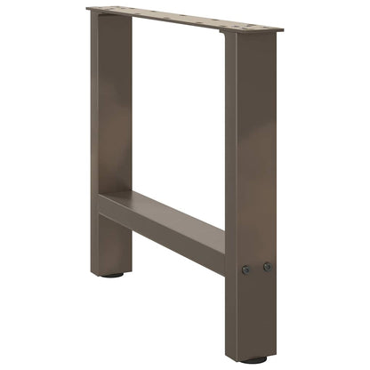 Couchtischbeine Naturstahl 2 Stk. 60x(42-43) cm Stahl