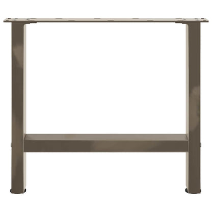 Couchtischbeine Naturstahl 2 Stk. 60x(42-43) cm Stahl
