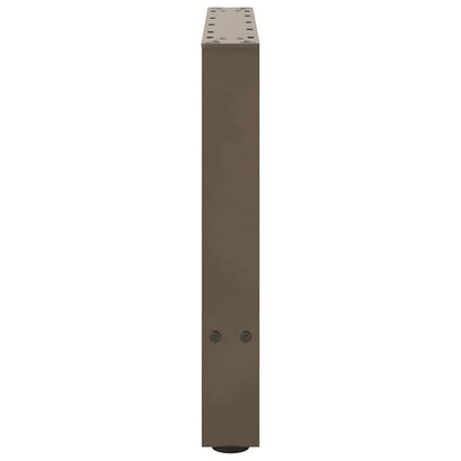 Couchtischbeine Naturstahl 2 Stk. 60x(42-43) cm Stahl