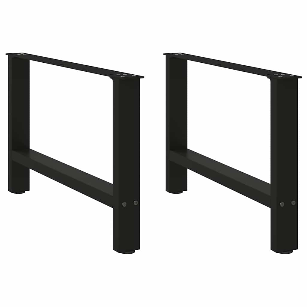 Coffee table legs black 2 pcs. 70x(42-43) cm steel