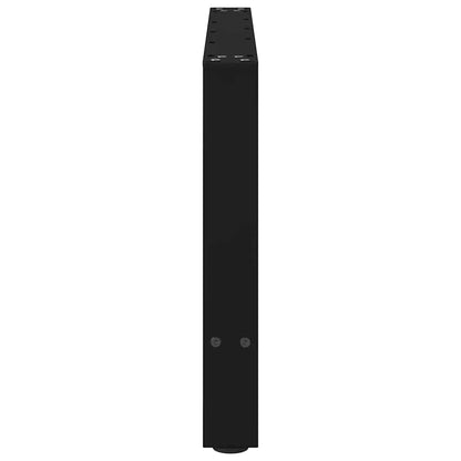 Couchtischbeine Schwarz 2 Stk. 70x(42-43) cm Stahl