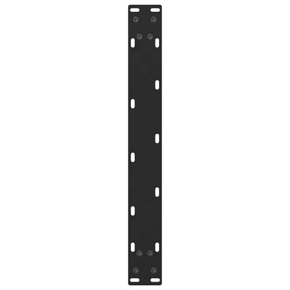 Couchtischbeine Schwarz 2 Stk. 70x(42-43) cm Stahl