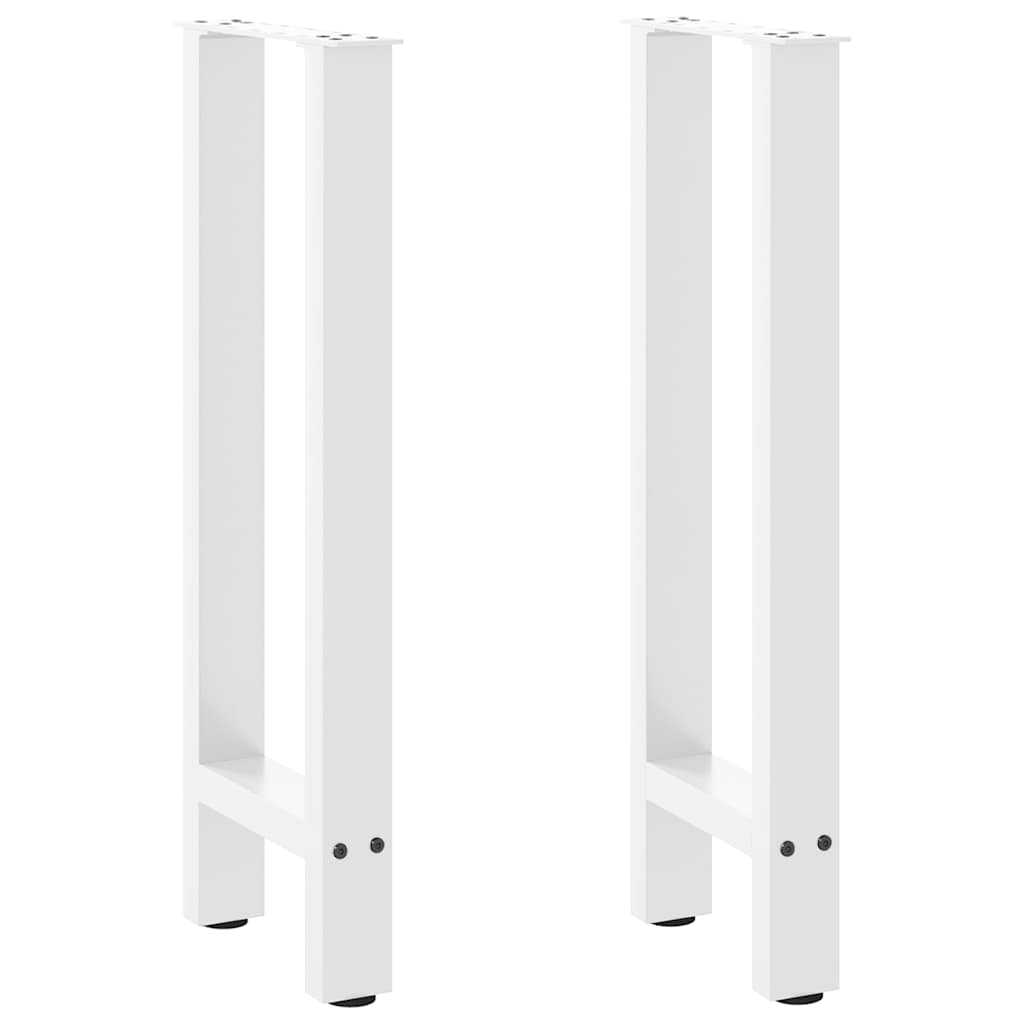 Konsolentischbeine Weiß 2 Stk. 28x(72-73) cm Stahl