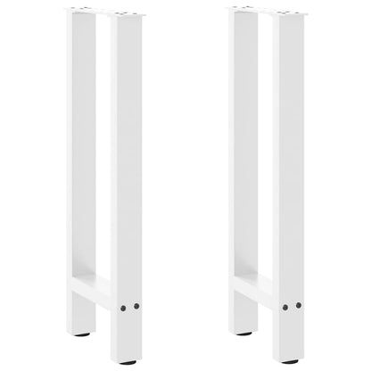 Konsolentischbeine Weiß 2 Stk. 28x(72-73) cm Stahl