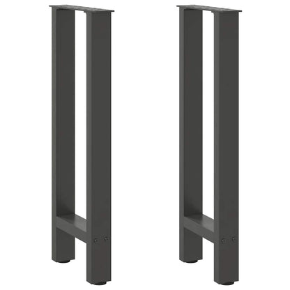 Konsolentischbeine Anthrazit 2 Stk. 28x(72-73) cm Stahl