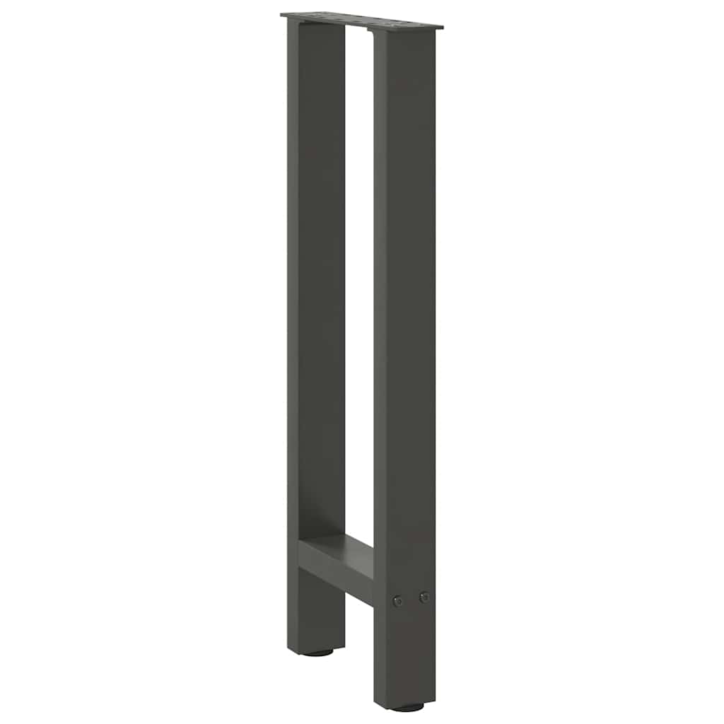 Konsolentischbeine Anthrazit 2 Stk. 28x(72-73) cm Stahl