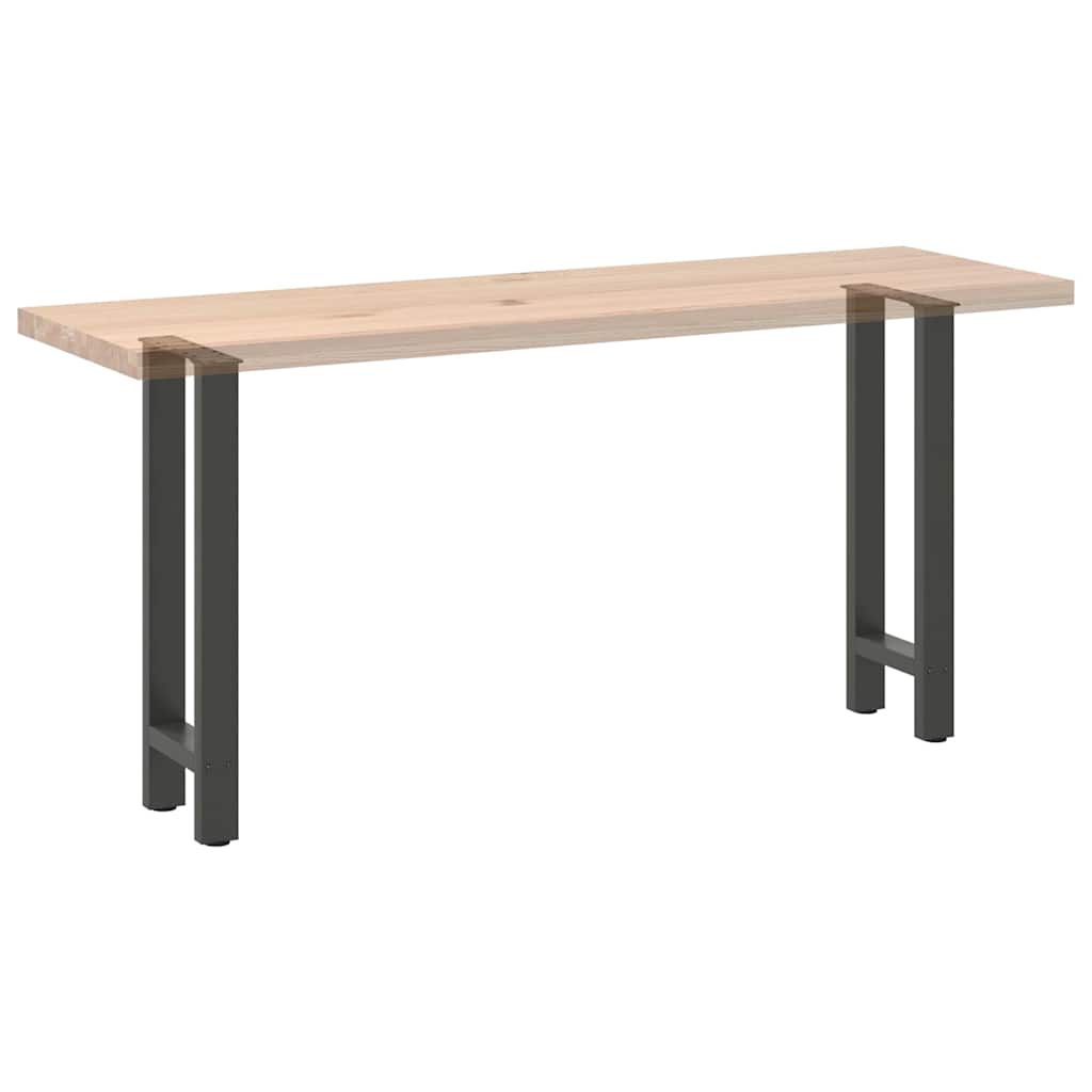 Konsolentischbeine Anthrazit 2 Stk. 28x(72-73) cm Stahl