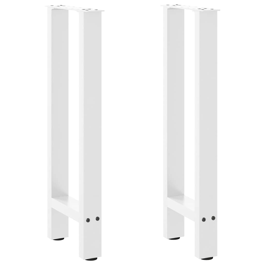 Konsolentischbeine Weiß 2 Stk. 38x(72-73) cm Stahl