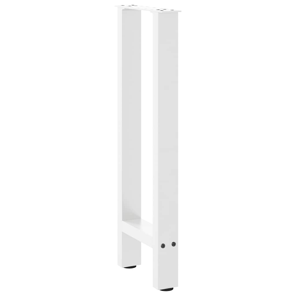 Konsolentischbeine Weiß 2 Stk. 38x(72-73) cm Stahl