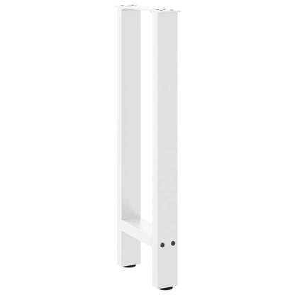 Konsolentischbeine Weiß 2 Stk. 38x(72-73) cm Stahl