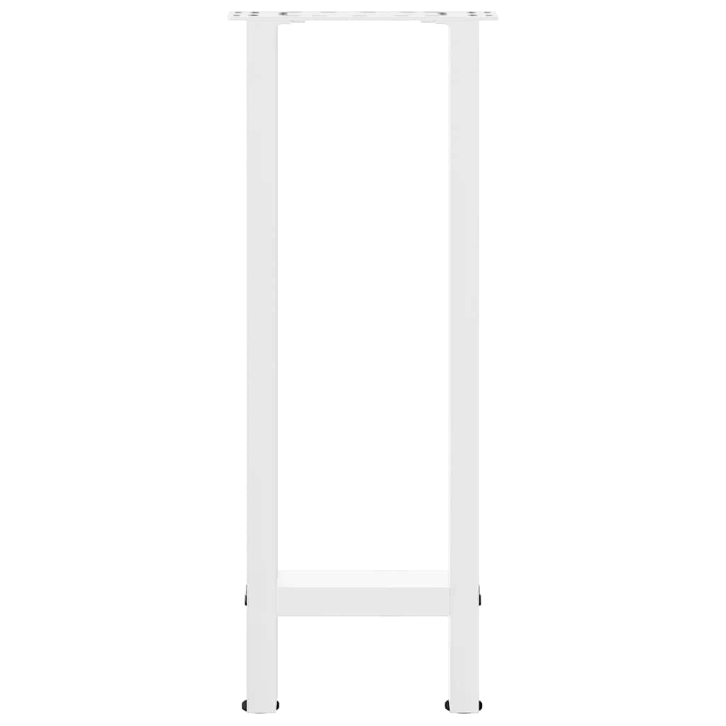 Konsolentischbeine Weiß 2 Stk. 38x(72-73) cm Stahl