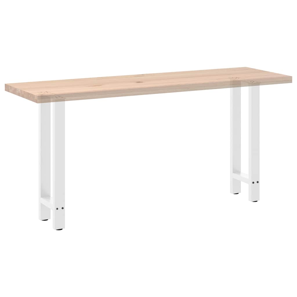 Konsolentischbeine Weiß 2 Stk. 38x(72-73) cm Stahl