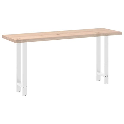 Konsolentischbeine Weiß 2 Stk. 38x(72-73) cm Stahl