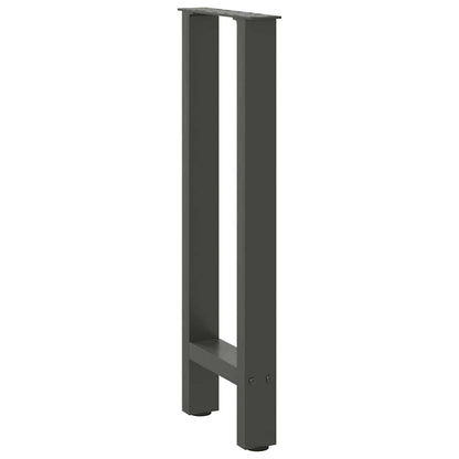 Konsolentischbeine Anthrazit 2 Stk. 38x(72-73) cm Stahl