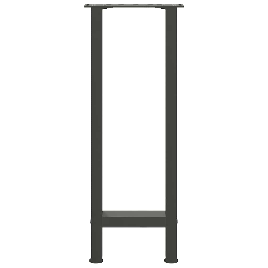 Konsolentischbeine Anthrazit 2 Stk. 38x(72-73) cm Stahl