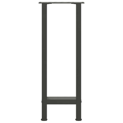 Konsolentischbeine Anthrazit 2 Stk. 38x(72-73) cm Stahl
