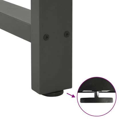 Konsolentischbeine Anthrazit 2 Stk. 38x(72-73) cm Stahl