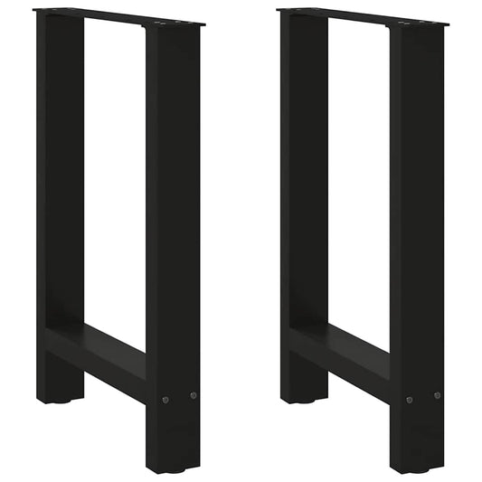 Coffee table legs black 2 pcs. 50x(72-73) cm steel