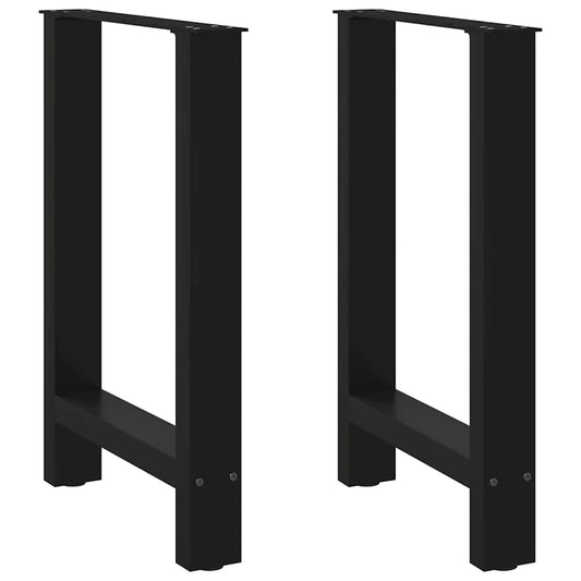 Coffee table legs black 2 pcs. 60x(72-73) cm steel