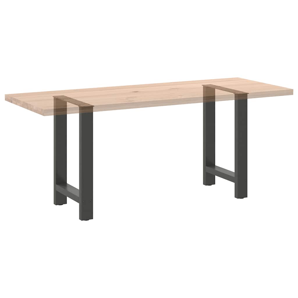 Coffee table legs anthracite 2 pcs. 60x(72-73) cm steel
