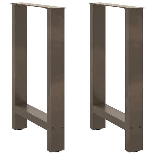 Coffee table legs natural steel 2 pcs. 60x(72-73) cm steel