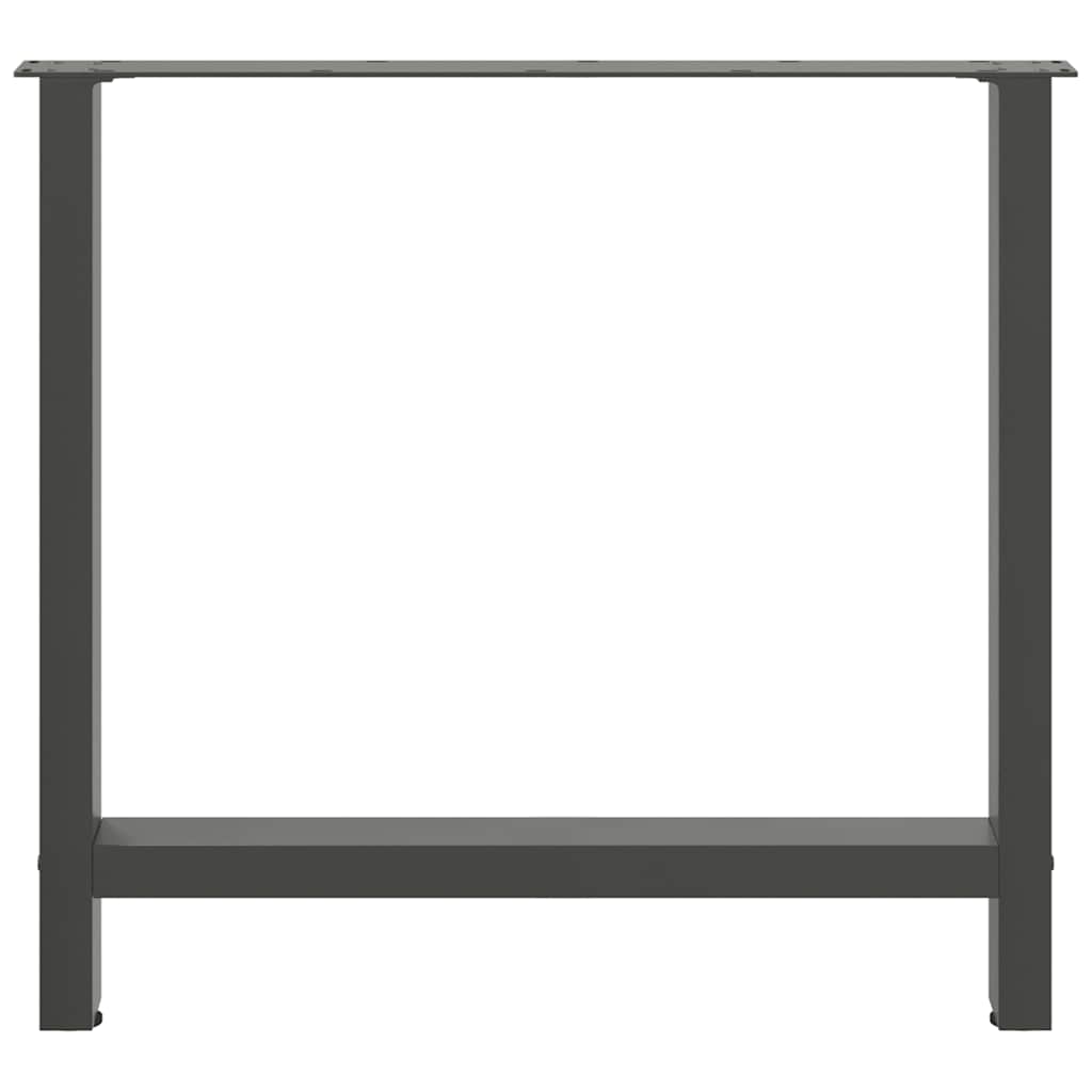 Coffee table legs anthracite 2 pcs. 70x(72-73) cm steel