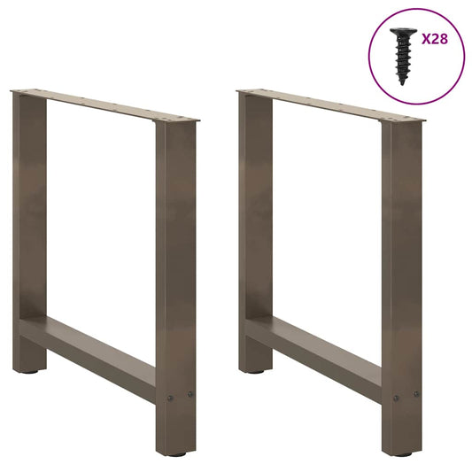 Coffee table legs natural steel 2 pcs. 70x(72-73) cm steel