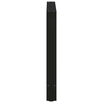 Esstischbeine Schwarz 2 Stk. 80x(72-73) cm Stahl