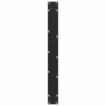 Esstischbeine Schwarz 2 Stk. 80x(72-73) cm Stahl