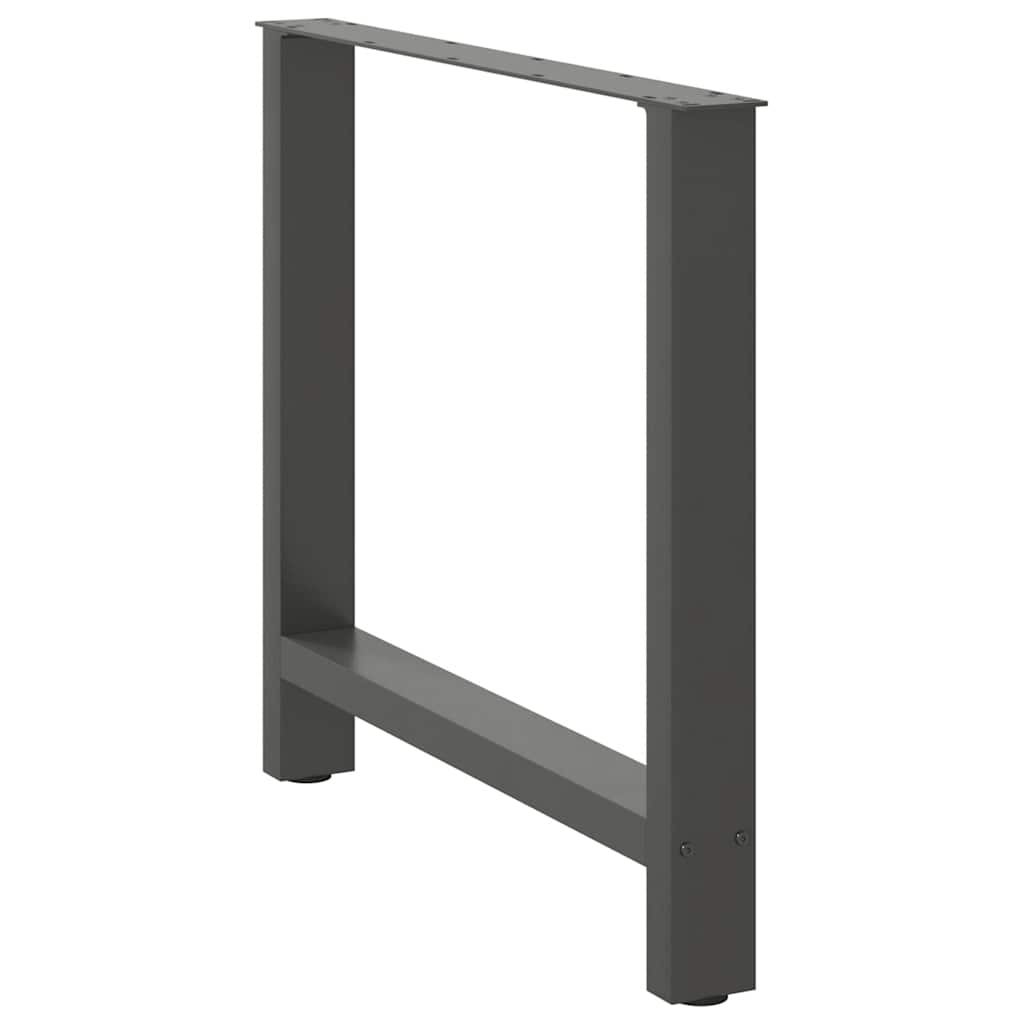 Coffee table legs anthracite 2 pcs. 80x(72-73) cm steel