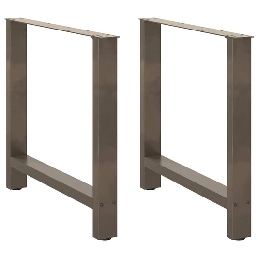 Coffee table legs natural steel 2 pcs. 80x(72-73) cm steel