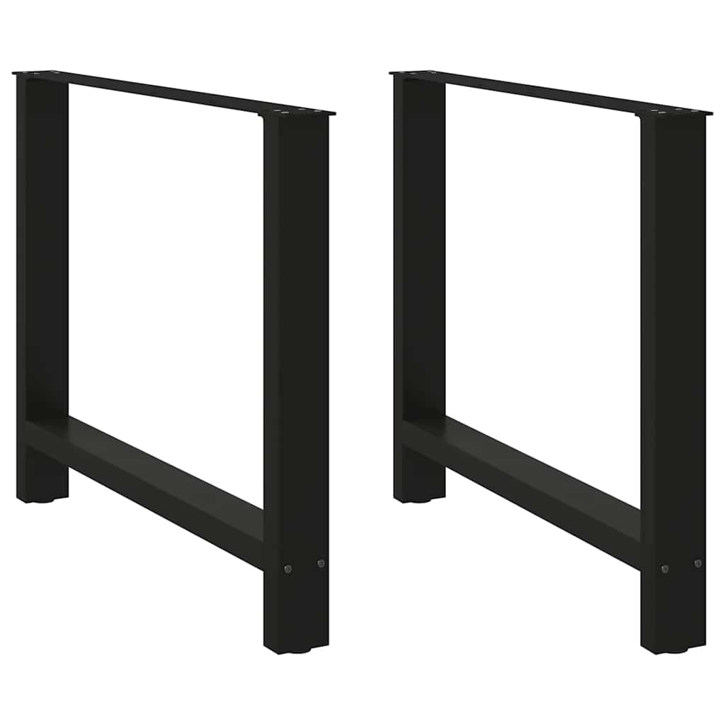 Coffee table legs black 2 pcs. 90x(72-73) cm steel