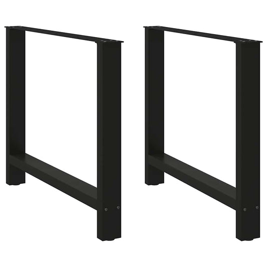 Coffee table legs black 2 pcs. 90x(72-73) cm steel