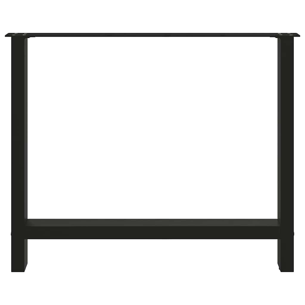 Coffee table legs black 2 pcs. 90x(72-73) cm steel