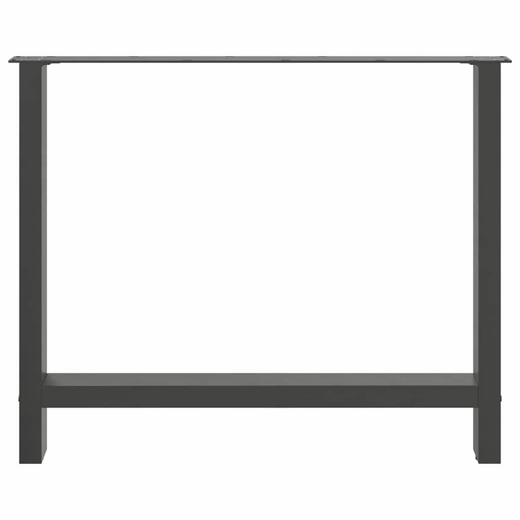 Coffee table legs anthracite 2 pcs. 90x(72-73) cm steel