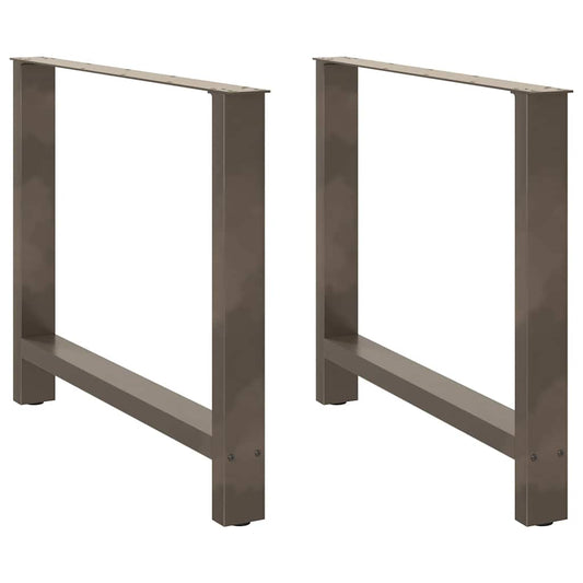 Coffee table legs natural steel 2 pcs. 90x(72-73) cm steel