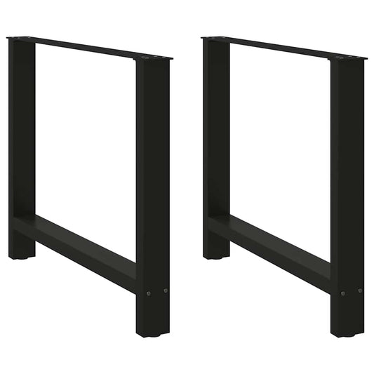 Coffee table legs black 2 pcs. 100x(72-73) cm steel