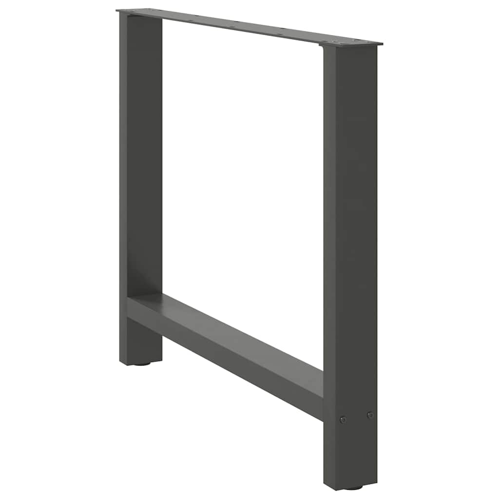 Coffee table legs anthracite 2 pcs. 100x(72-73) cm steel