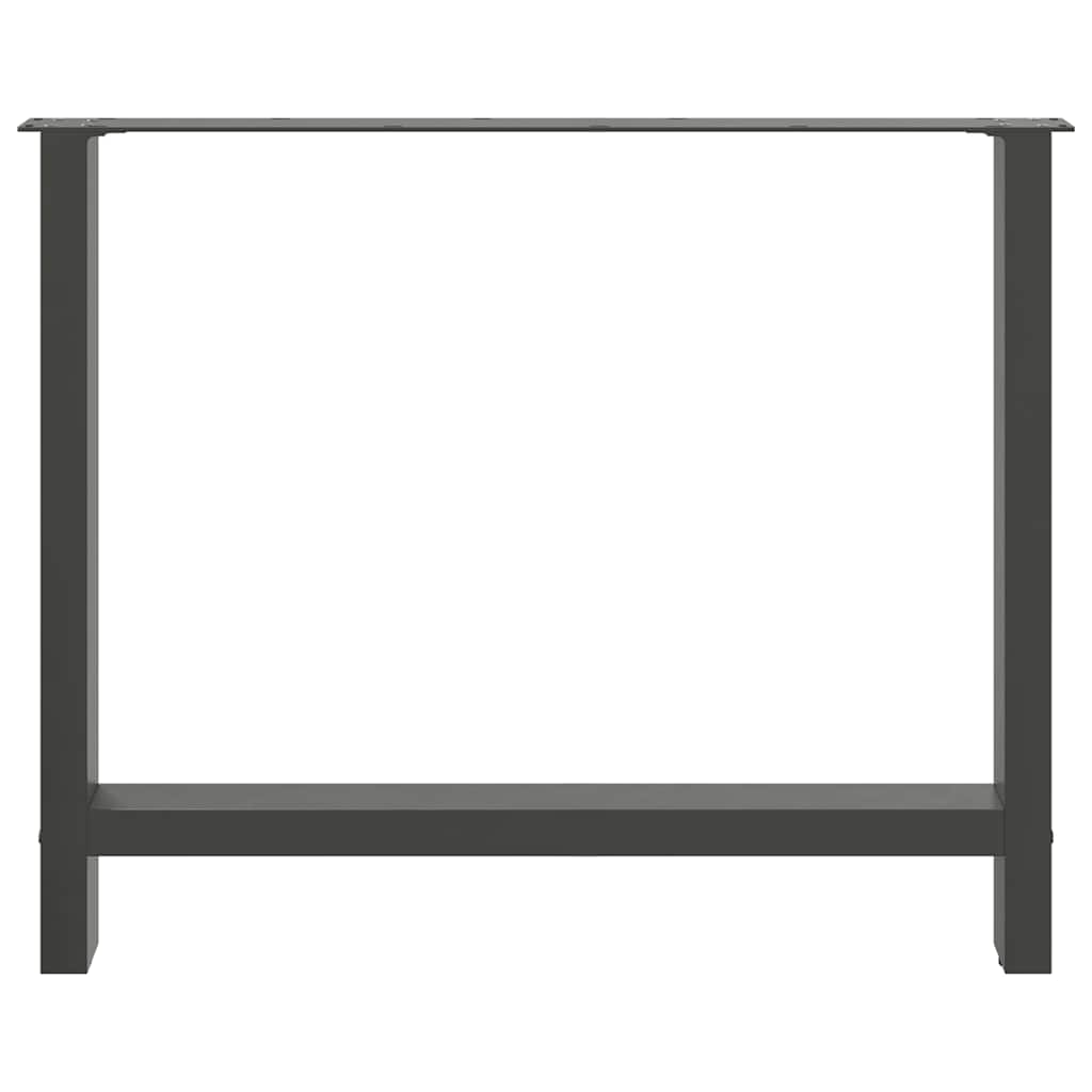 Coffee table legs anthracite 2 pcs. 100x(72-73) cm steel