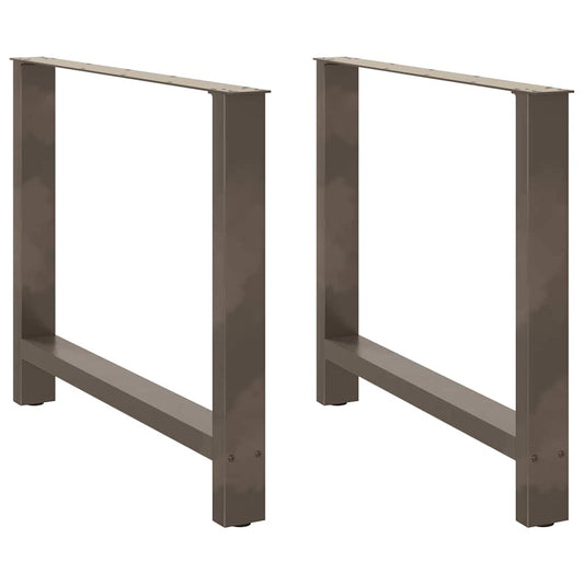 Coffee table legs natural steel 2 pcs. 100x(72-73) cm steel