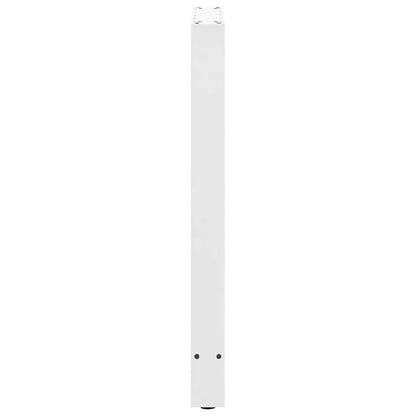 Bartischbeine Weiß 2 Stk. 40x(90-91) cm Stahl