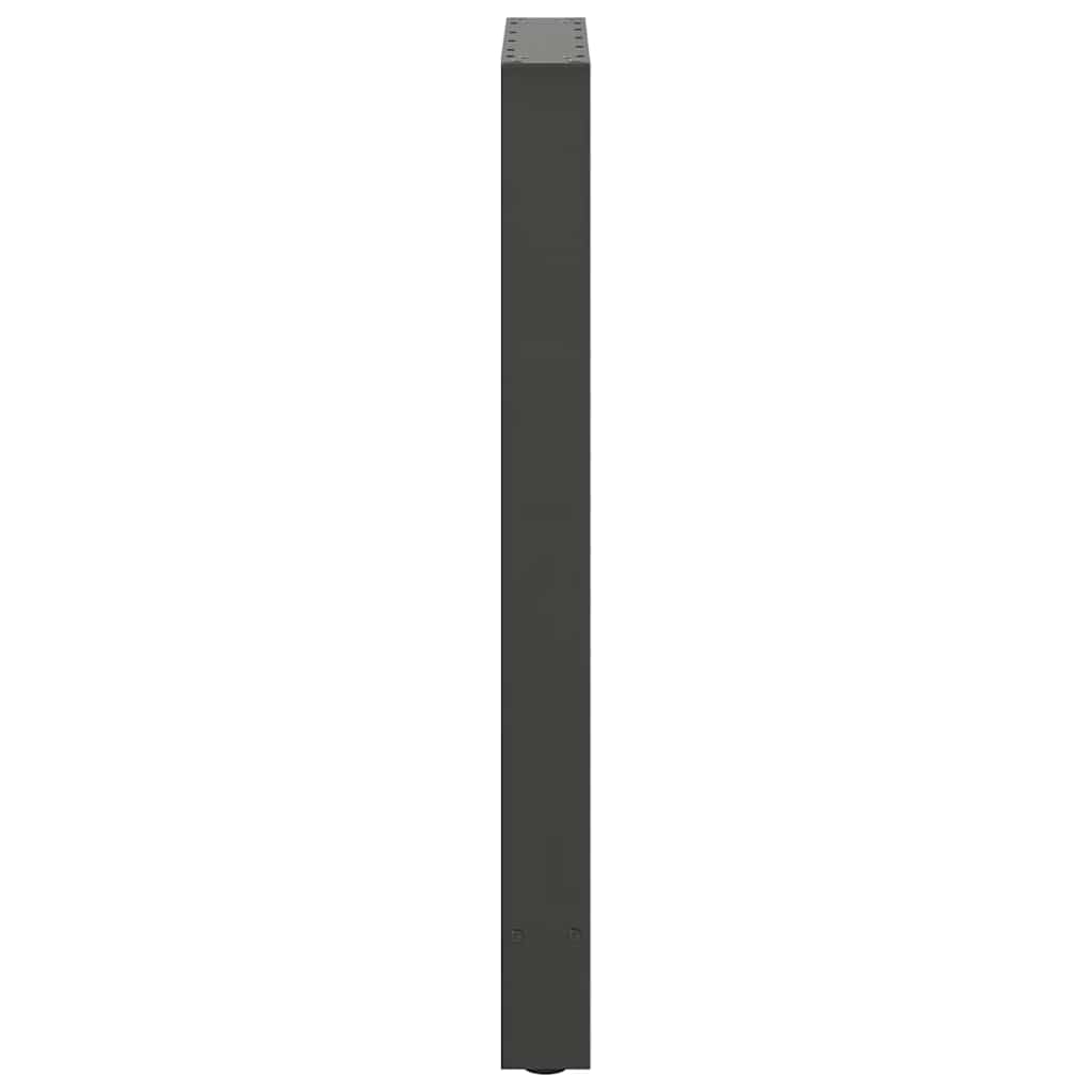 Bartischbeine Anthrazit 2 Stk. 40x(90-91) cm Stahl