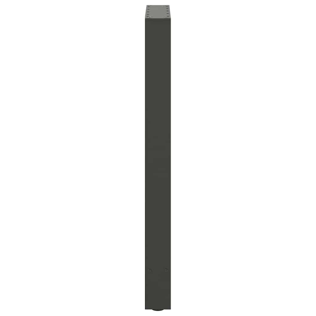 Bartischbeine Anthrazit 2 Stk. 50x(90-91) cm Stahl